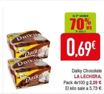 Masymas La 2a unidad 70% dto dalky chocolate la lechera oferta