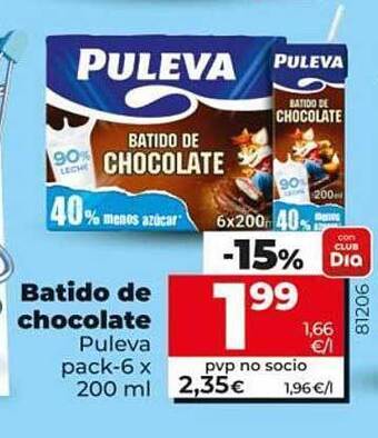 Dia Batido de chocolate puleva oferta