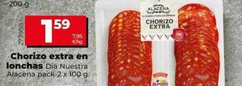 Dia Chorizo extra en lonchas dia nuestra alacena oferta