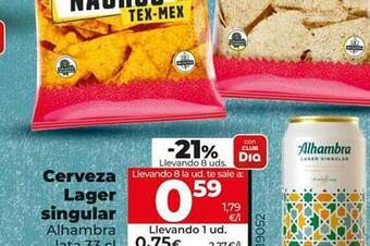 Dia Cerveza lager singular alhambra oferta