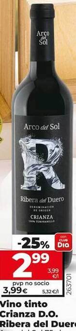 Dia Vino tinto crianza d.o. ribera del duero oferta