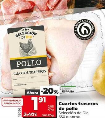 Dia Cuartos traseros de pollo selección de dia oferta