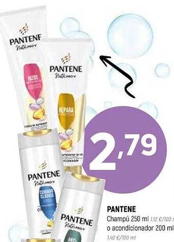 Coviran Pantene champú o acondicionador oferta