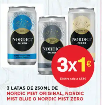 Supermercados Plaza Nordic Mist Original, Nordic Mist Blue o Nordic Mist Zero oferta