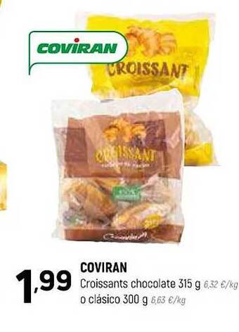 Coviran Coviran croissants chocolate o clásico oferta
