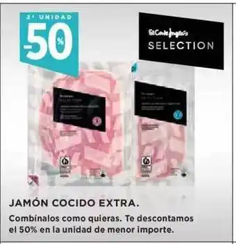El Corte Inglés 2a unidad -50% jamón cocido extra oferta