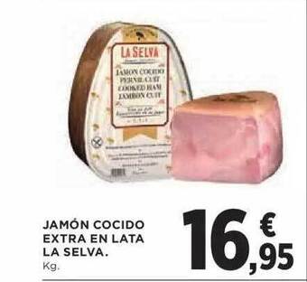 El Corte Inglés Jamón cocido extra en lata la selva oferta
