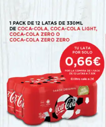 Supermercados Plaza CocaCola, Coca Cola Light oferta