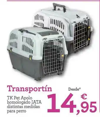 TiendAnimal Transportín Tk Pet Apolo Homologado Iata oferta