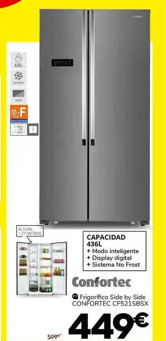 Conforama Frigorifico Side By Side Confortec Cf521sbsx oferta