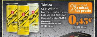 Gadis Tónica schweppes oferta