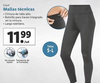 Lidl Crivit mallas técnicas oferta