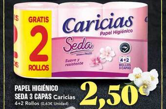Gadis Papel higiénico seda 3 capas caricias oferta