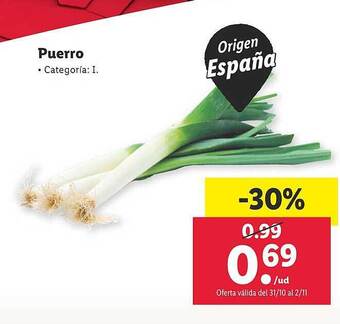 Lidl Puerro oferta