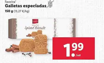 Lidl Favorina galletas especiadas oferta