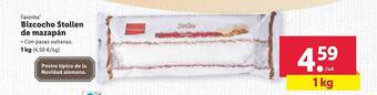 Lidl Favorina bizcocho stollen de mazapán oferta