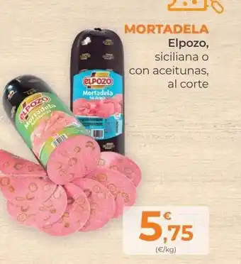 SPAR Gran Canaria Mortadela elpozo siciliana o con aceitunas oferta