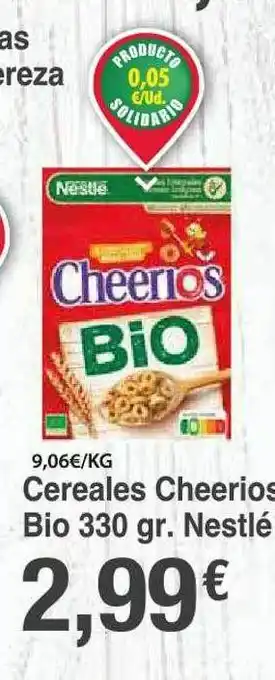 Spar La Palma Cereales cheerios bio nestlé oferta
