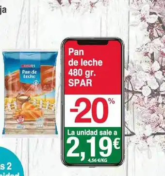 Spar La Palma Pan de leche spar oferta