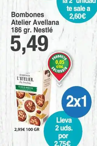 Spar La Palma Bombones atelier avellana nestlé oferta