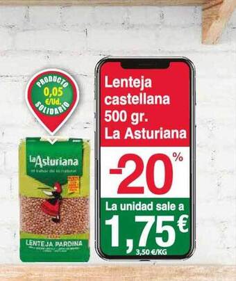 Spar La Palma Lenteja castellana la asturiana oferta