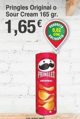 Spar La Palma Pringles original o sour cream oferta