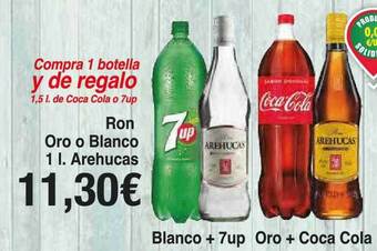 Ron oro o blanco arehucas