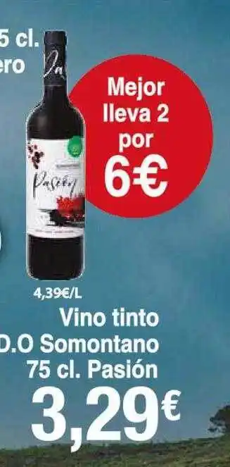 Spar La Palma Vino tinto d.o. somontano pasión oferta