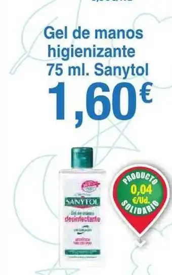 Spar La Palma Gel de manos higienizante sanytol oferta