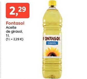 Suma Supermercados Fontasol aceite de girasol oferta