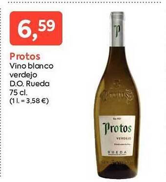 Suma Supermercados Protos vino blanco verdejo d.o. rueda oferta