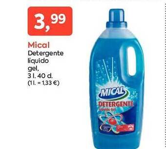 Suma Supermercados Mical detergente líquido gel oferta