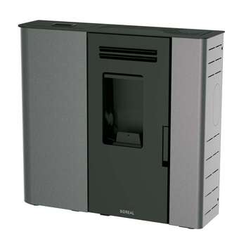 BigMat Estufa de pellet 12 kw slim gris boreal-s12-gr oferta