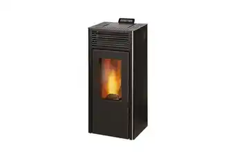 Optimus Estufa de pellet invicta nola negra 10 kw acero y fundicion, oferta