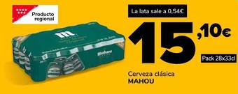 Supeco Cerveza clásica mahou oferta