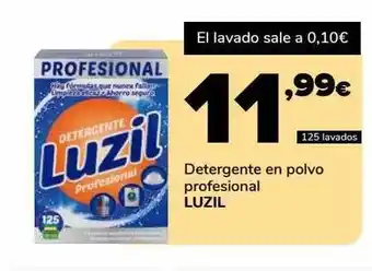 Supeco Detergente en polvo profesional luzil oferta