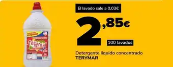 Supeco Detergente líquido concentrado terymar oferta