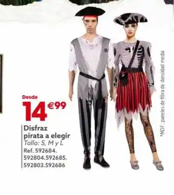 GiFi Disfraz pirata a elegir oferta