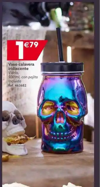 GiFi Vaso calavera iridiscente oferta