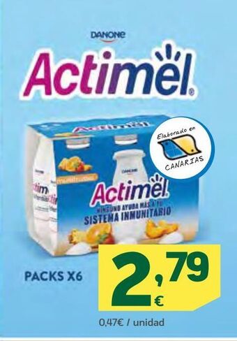 HiperDino Actimel danone oferta