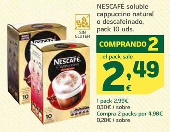 HiperDino Café soluble nescafé oferta