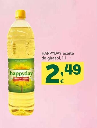 HiperDino Aceite de girasol happyday oferta