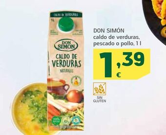 HiperDino Caldo de verduras don simón oferta