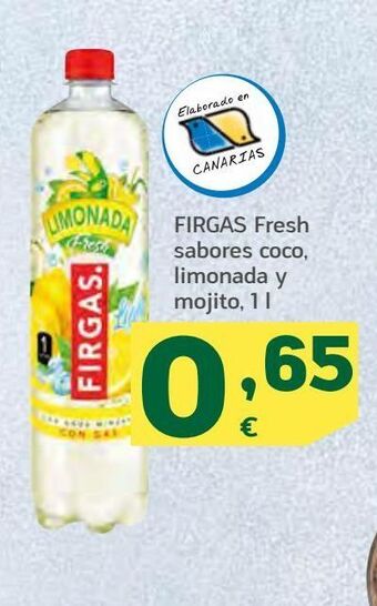 Agua con sabor firgas