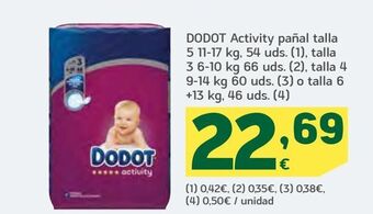 HiperDino Pañales dodot oferta