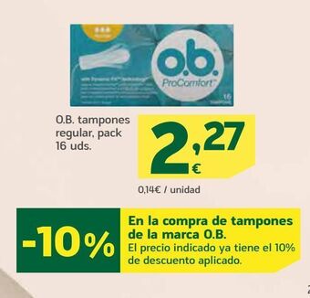 HiperDino Tampones ob oferta