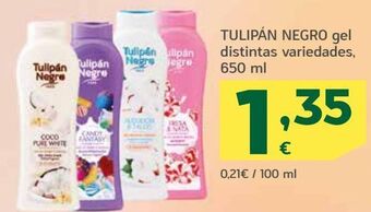 HiperDino Gel de baño tulipán negro oferta