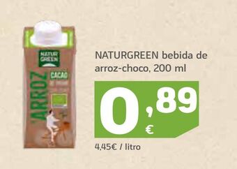 HiperDino Bebida de arroz naturgreen oferta
