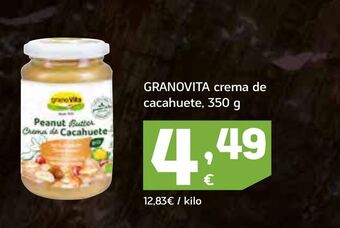 HiperDino Crema de cacahuete granovita oferta
