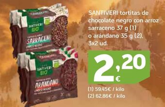 HiperDino Tortitas santiveri oferta